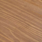 Table basse ronde à tréteaux en bois massif Plank+Beam, 36 po, pour salon