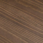Table basse ronde à tréteaux en bois massif Plank+Beam, 36 po, pour salon