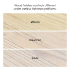 Table basse ronde à tréteaux en bois massif Plank+Beam, 36 po, pour salon
