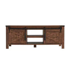 Table basse relevable SinCiDo 48 avec porte coulissante de grange et étagère réglable