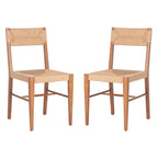 Chaises de salle à manger en rotin tressé (lot de 2) — 41,4 cm L x 54,1 cm P x 86,4 cm H