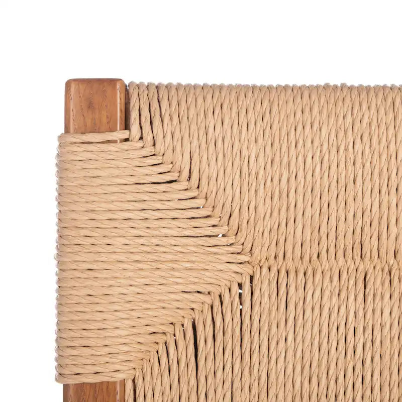 Chaises de salle à manger en rotin tressé (lot de 2) — 41,4 cm L x 54,1 cm P x 86,4 cm H