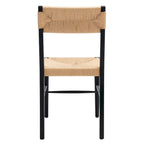 Chaises de salle à manger en rotin tressé (lot de 2) — 41,4 cm L x 54,1 cm P x 86,4 cm H