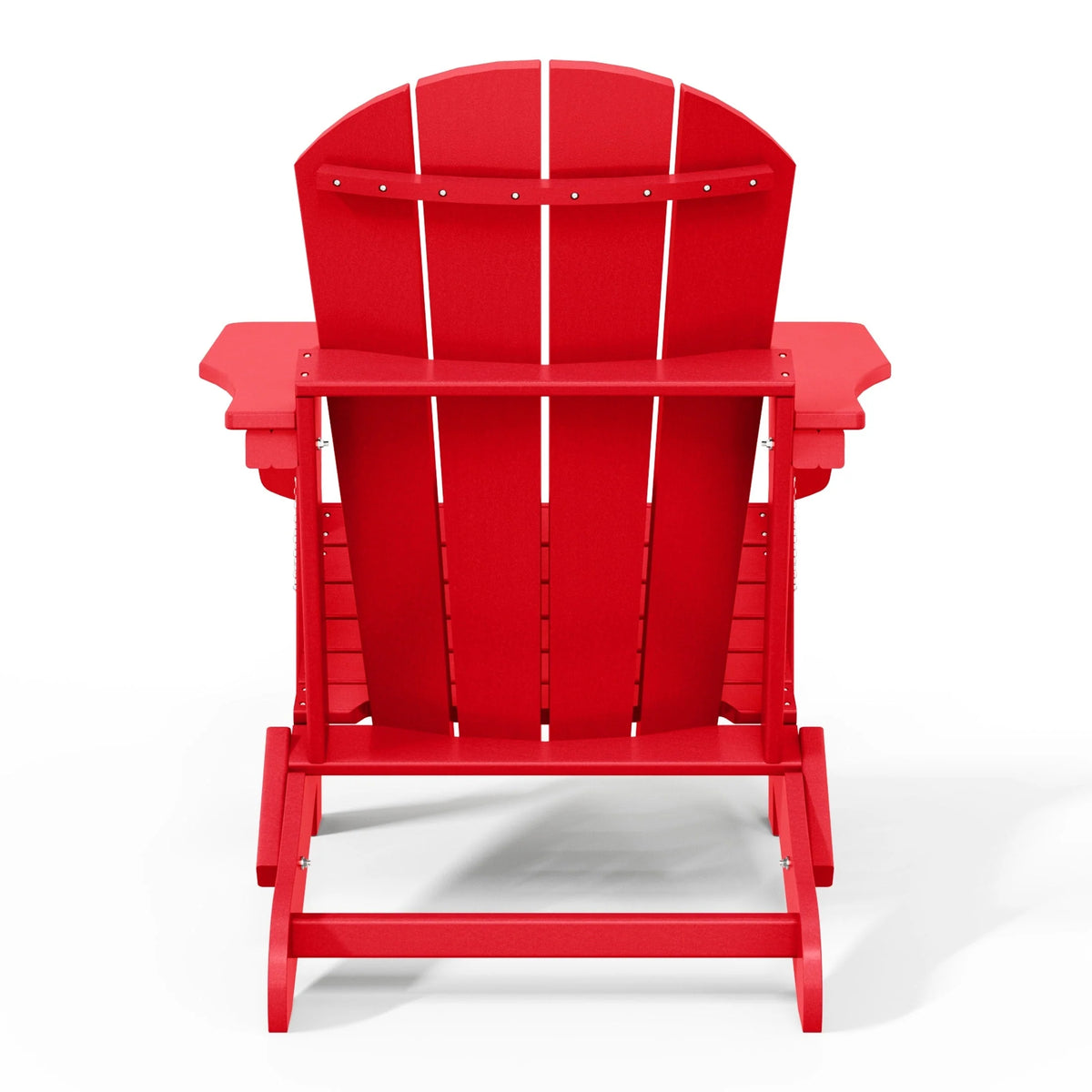 Chaise Adirondack pliante d'extérieur tout temps Polytrends Laguna résistante à la décoloration pour patio