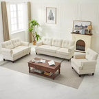 Hyleory 67.32 Causeuse capitonnée en chenille pour salon ou chambre
