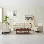 Hyleory 67.32 Causeuse capitonnée en chenille pour salon ou chambre