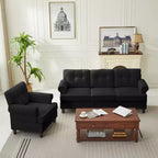 Hyleory 67.32 Causeuse capitonnée en chenille pour salon ou chambre