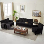 Hyleory 67.32 Causeuse capitonnée en chenille pour salon ou chambre