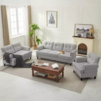 Hyleory 67.32 Causeuse capitonnée en chenille pour salon ou chambre
