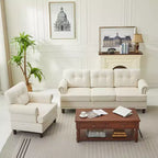Hyleory 67.32 Causeuse capitonnée en chenille pour salon ou chambre