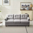 Hyleory 67.32 Causeuse capitonnée en chenille pour salon ou chambre