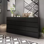 Commode Famapy moderne à 12 tiroirs, élégante.