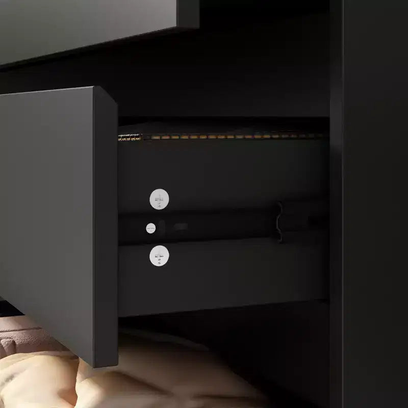 Commode Famapy moderne à 12 tiroirs, élégante.