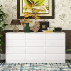 Commode Famapy moderne à 12 tiroirs, élégante.