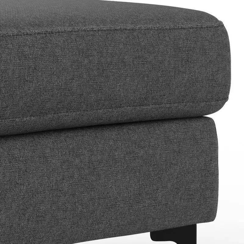 Ottoman WyndenHall Lana de style Mid-Century en tissu haute performance