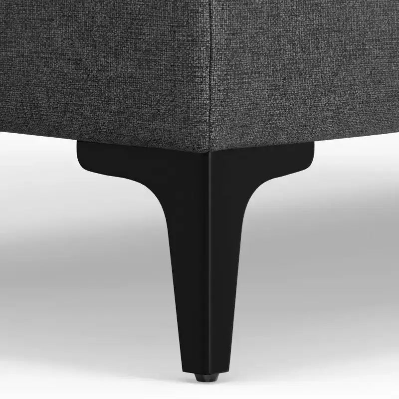 Ottoman WyndenHall Lana de style Mid-Century en tissu haute performance