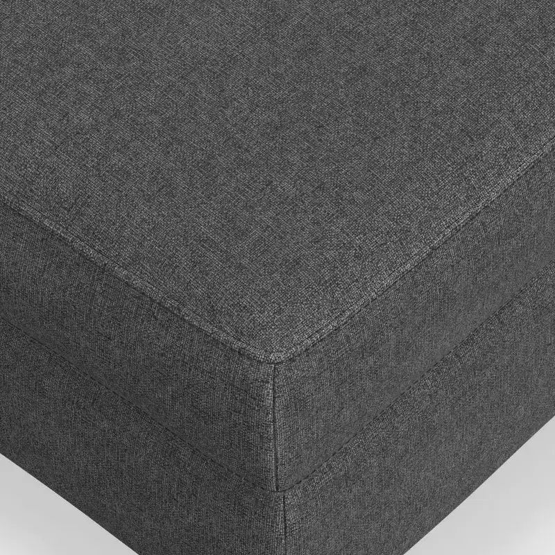 Ottoman WyndenHall Lana de style Mid-Century en tissu haute performance