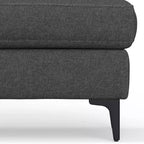 Ottoman WyndenHall Lana de style Mid-Century en tissu haute performance