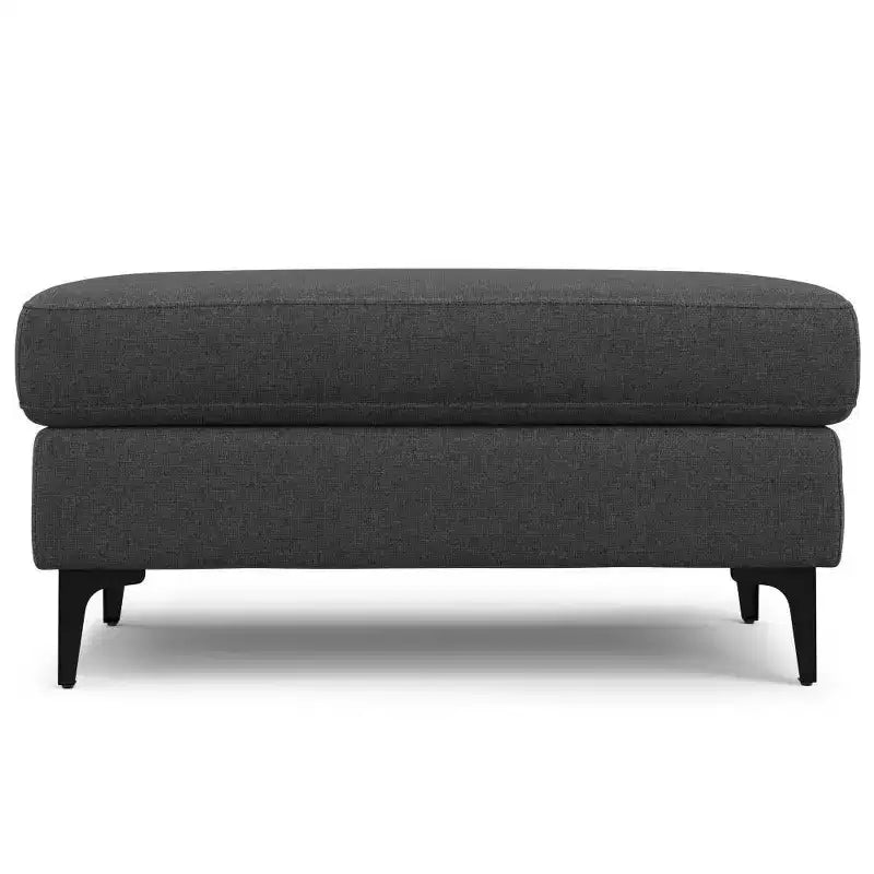Ottoman WyndenHall Lana de style Mid-Century en tissu haute performance