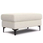 Ottoman WyndenHall Lana de style Mid-Century en tissu haute performance