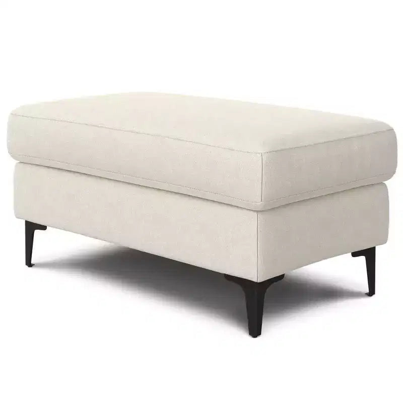 Ottoman WyndenHall Lana de style Mid-Century en tissu haute performance