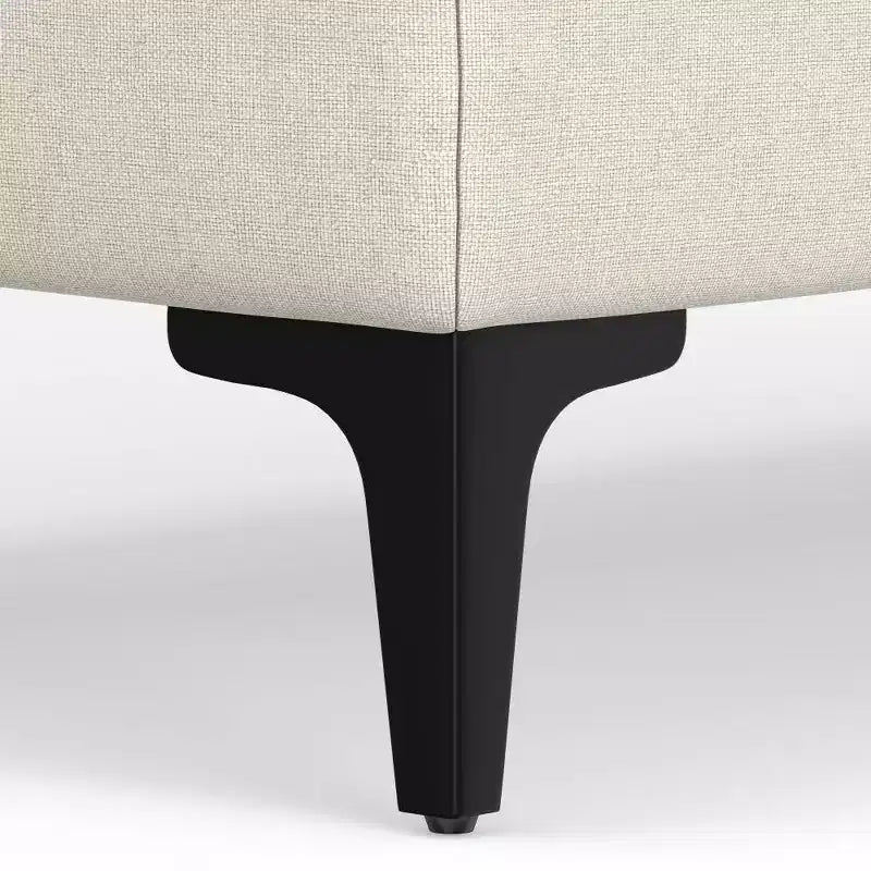 Ottoman WyndenHall Lana de style Mid-Century en tissu haute performance