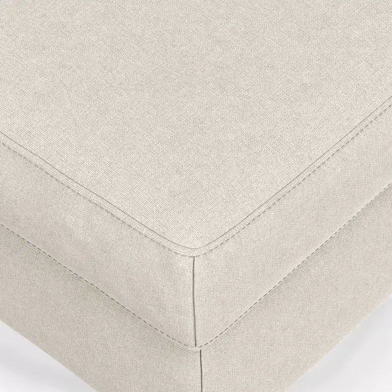 Ottoman WyndenHall Lana de style Mid-Century en tissu haute performance