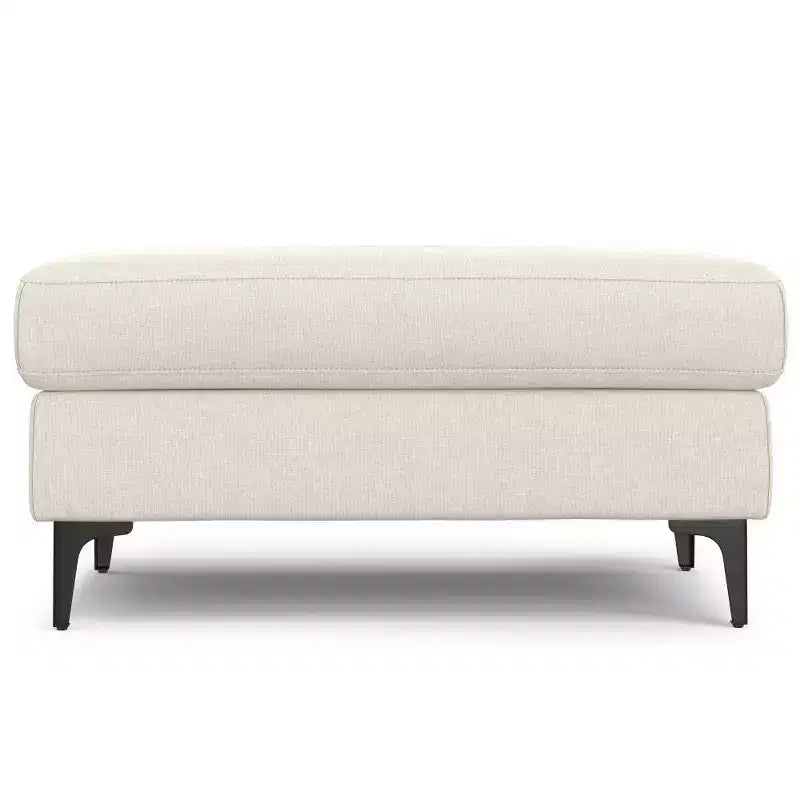 Ottoman WyndenHall Lana de style Mid-Century en tissu haute performance