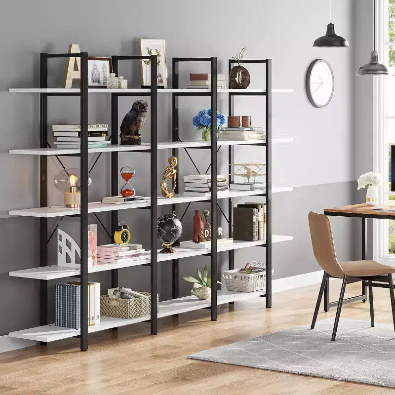 Étagère à livres autoportante à 5 niveaux Lantine