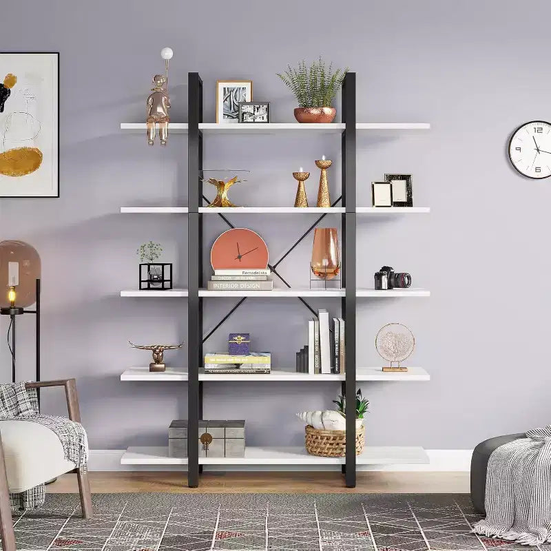 Étagère à livres autoportante à 5 niveaux Lantine