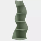 Lantine 5-Tier Sea Grass-inspired Corner Shelves