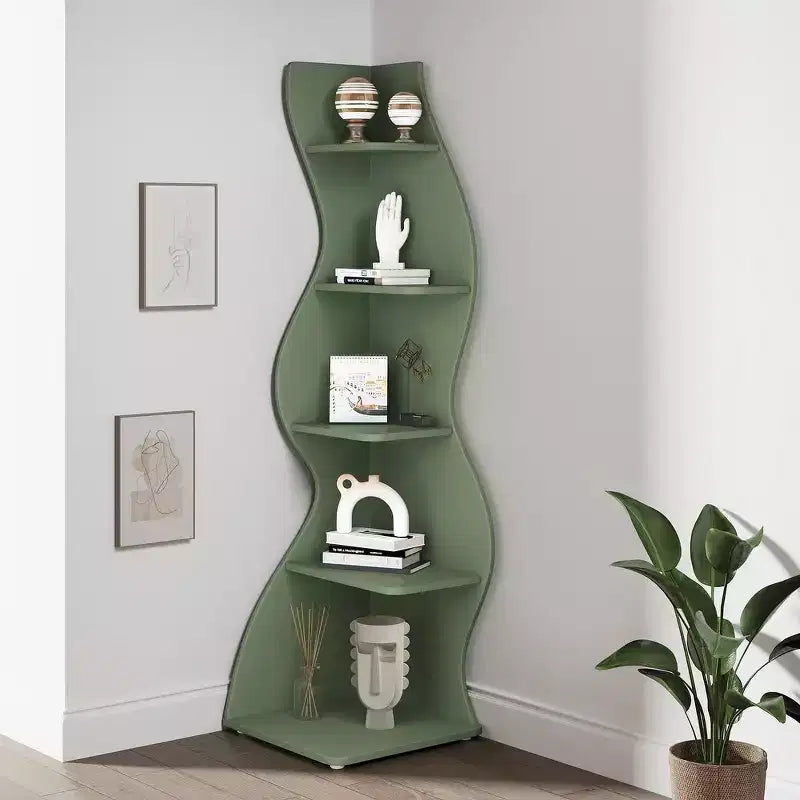 Étagères d'angle Lantine à 5 niveaux inspirées des herbes marines