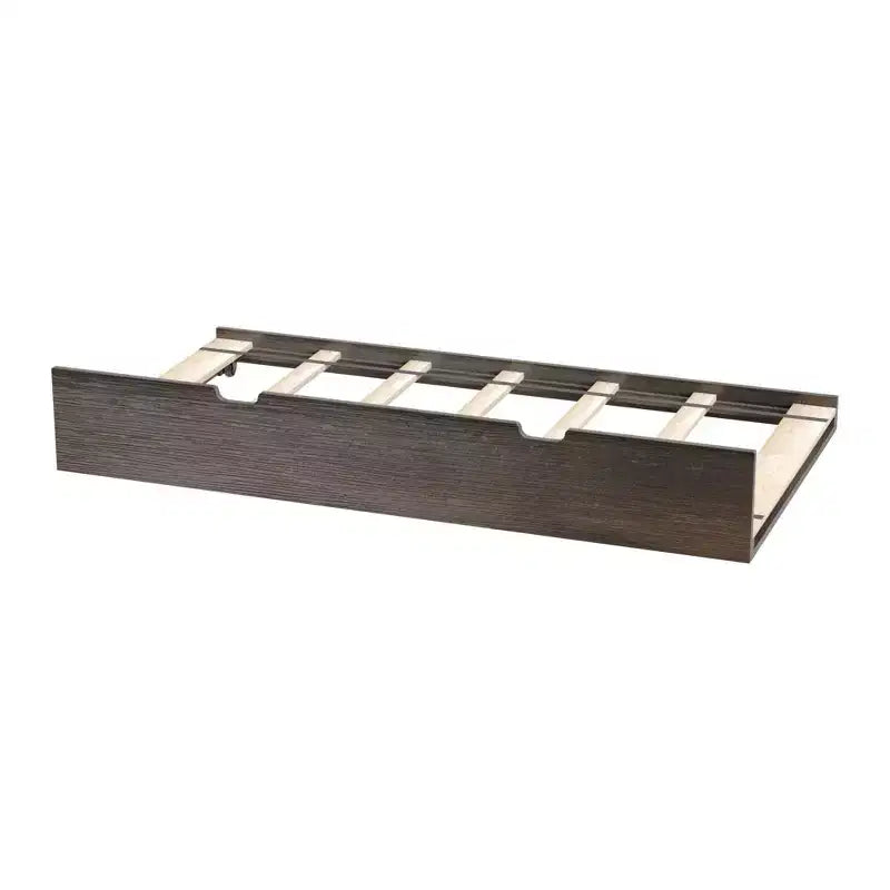Lit gigogne jumeau Plank+Beam avec sommier à lattes en 7 pièces et roulettes en caoutchouc