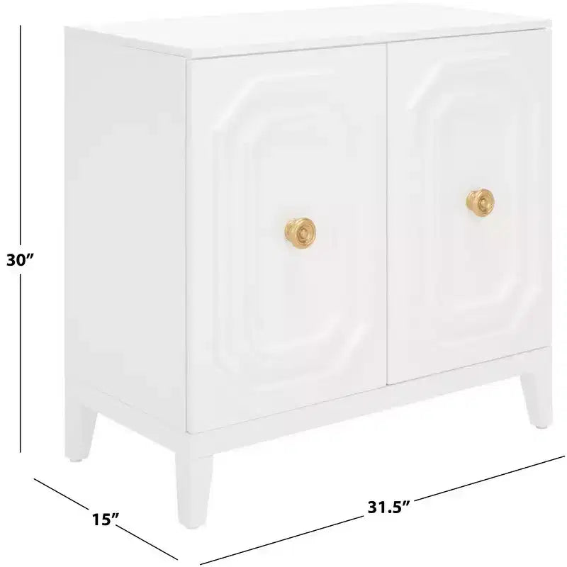 Meuble de Couloir à 2 Portes Riya - CHS5003 - Blanc - Safavieh