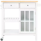 Locklyn Chariot 1 Porte 2 Tiroirs 2 Étagères - KCH8703 - Safavieh