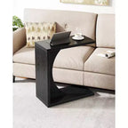 Table d'appoint en C Lantine, table de canapé pour petits espaces