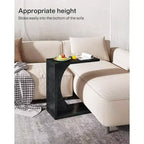 Table d'appoint en C Lantine, table de canapé pour petits espaces