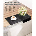 Table d'appoint en C Lantine, table de canapé pour petits espaces