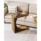 Table d'appoint en C Lantine, table de canapé pour petits espaces