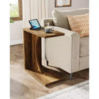 Table d'appoint en C Lantine, table de canapé pour petits espaces