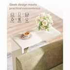 Table d'appoint en C Lantine, table de canapé pour petits espaces