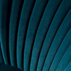 Fauteuil d'appoint sans accoudoirs Monica pour salon, confortable avec dossier capitonné et pieds en métal par HULALA HOME