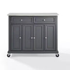 Desserte de cuisine Avery – Crosley : Bois franc, fini nickel brossé
