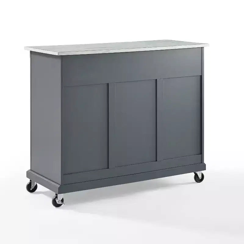 Desserte de cuisine Avery – Crosley : Bois franc, fini nickel brossé
