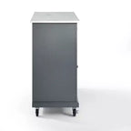 Desserte de cuisine Avery – Crosley : Bois franc, fini nickel brossé