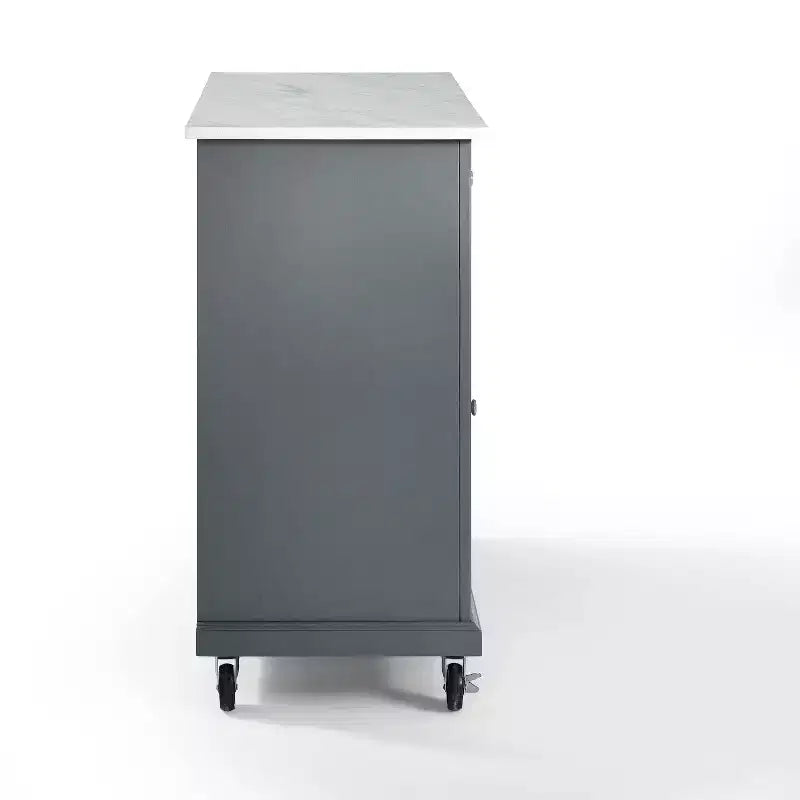 Desserte de cuisine Avery – Crosley : Bois franc, fini nickel brossé
