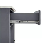 Desserte de cuisine Avery – Crosley : Bois franc, fini nickel brossé