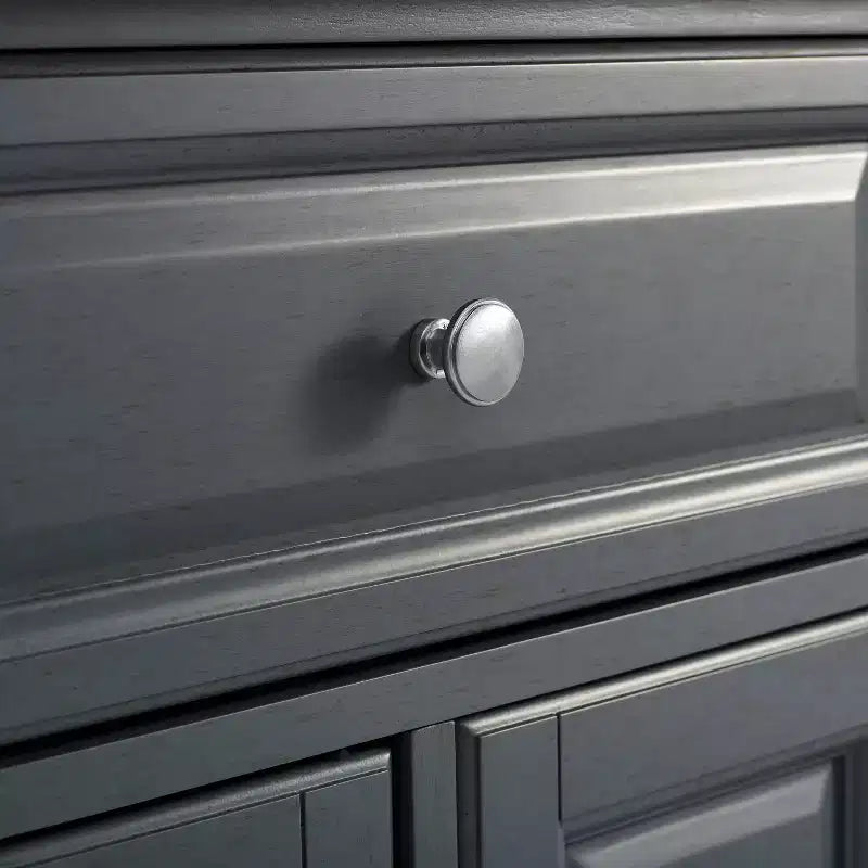 Desserte de cuisine Avery – Crosley : Bois franc, fini nickel brossé