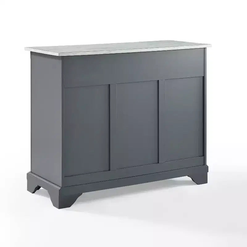 Desserte de cuisine Avery – Crosley : Bois franc, fini nickel brossé