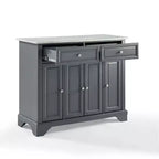 Desserte de cuisine Avery – Crosley : Bois franc, fini nickel brossé